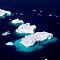 Flug über den Eisfjord