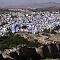 Jodhpur, Festung Mehrangarh mit Blick auf die 'blaue Stadt'